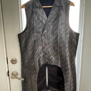Coofandy Men's Gothic Steampunk Vest Size L Victorian Costume Double Breasted
